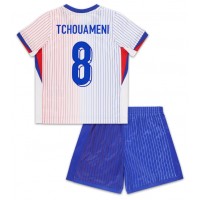 France Aurelien Tchouameni #8 Replica Away Minikit Euro 2024 Short Sleeve (+ pants)